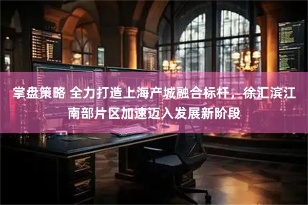 掌盘策略 全力打造上海产城融合标杆,徐汇滨江南部片区加速迈入发展新阶段